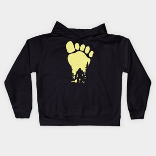 Bigfoot Footprint Kids Hoodie